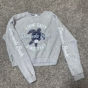 Cropped Pensacola Beach long sleeve shirt